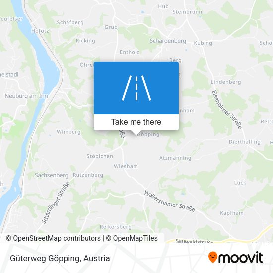 Güterweg Göpping map