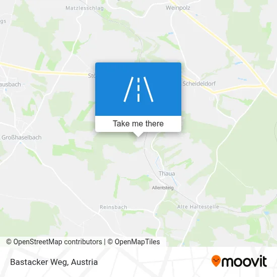 Bastacker Weg map