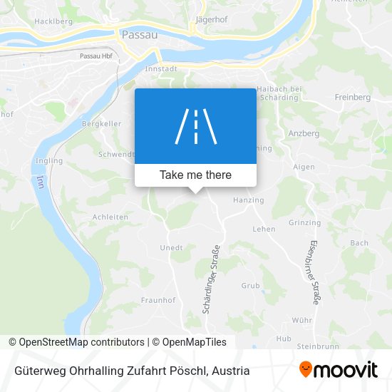 Güterweg Ohrhalling Zufahrt Pöschl map
