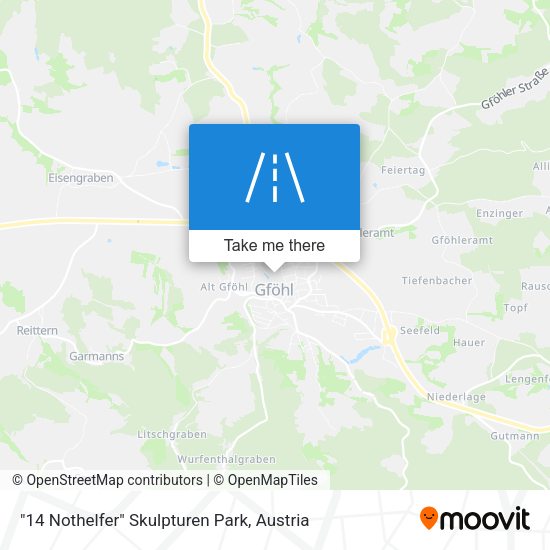 "14 Nothelfer" Skulpturen Park map