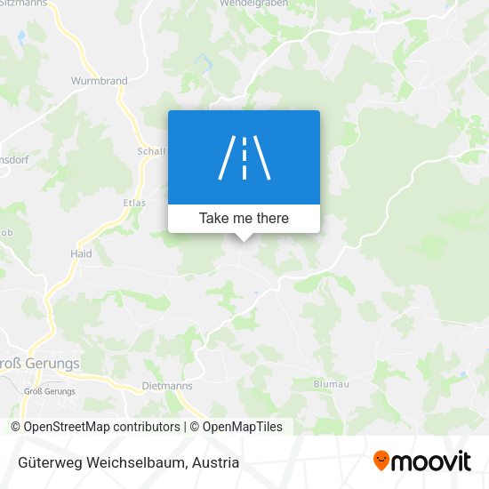 Güterweg Weichselbaum map
