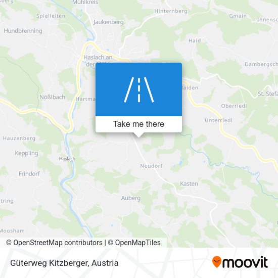 Güterweg Kitzberger map