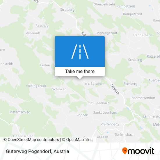 Güterweg Pogendorf map