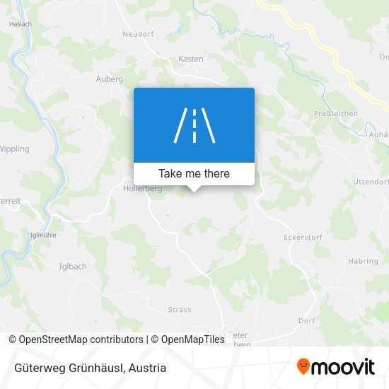 Güterweg Grünhäusl map