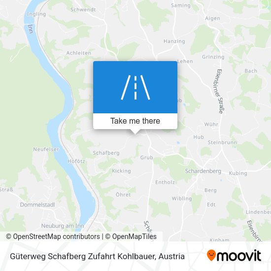 Güterweg Schafberg Zufahrt Kohlbauer map