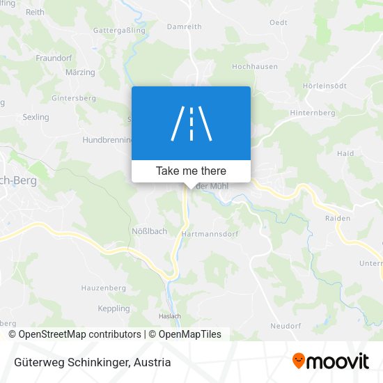 Güterweg Schinkinger map