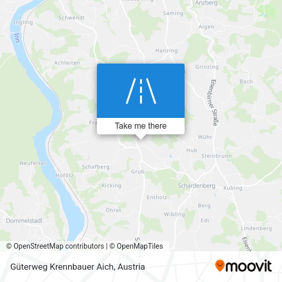 Güterweg Krennbauer Aich map