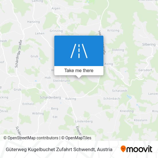 Güterweg Kugelbuchet Zufahrt Schwendt map