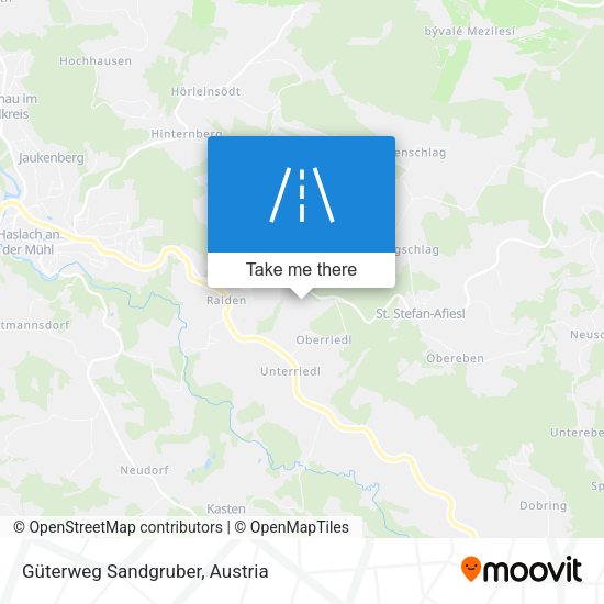 Güterweg Sandgruber map