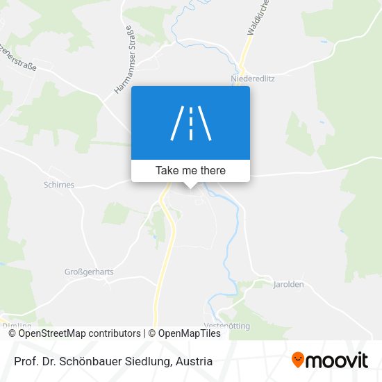 Prof. Dr. Schönbauer Siedlung map