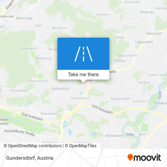 Gundersdorf map