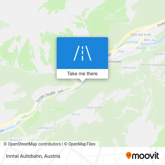 Inntal Autobahn map