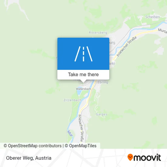 Oberer Weg map