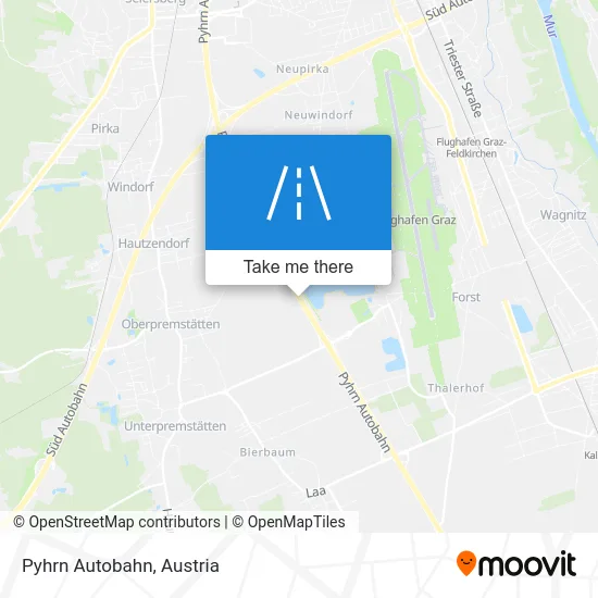 Pyhrn Autobahn map