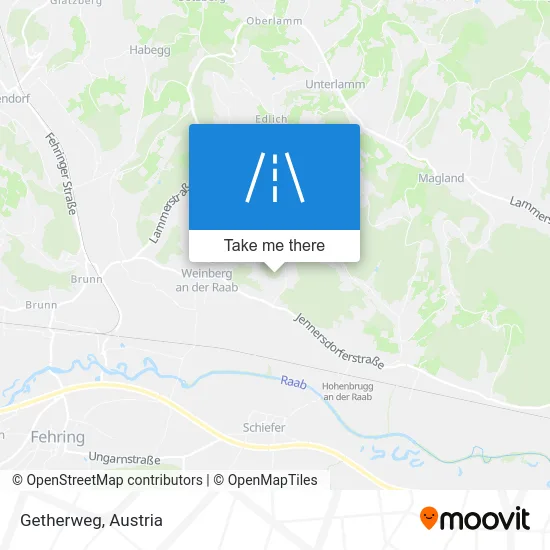 Getherweg map