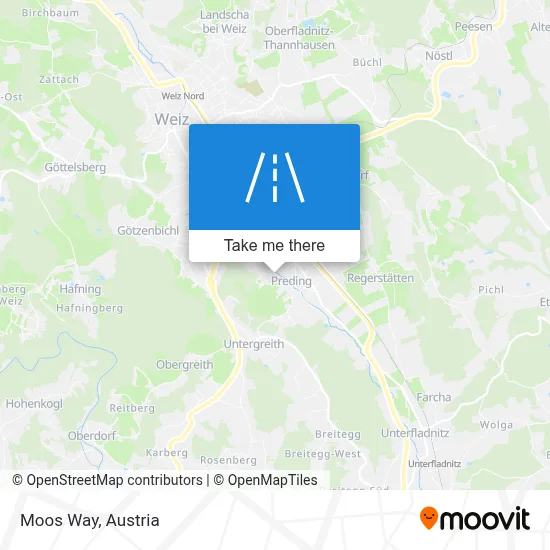 Moosweg map