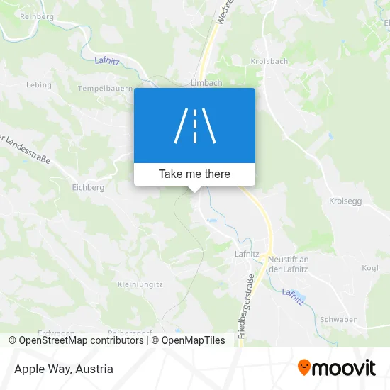 Apfelweg map