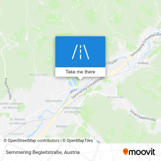 Semmering Begleitstraße map