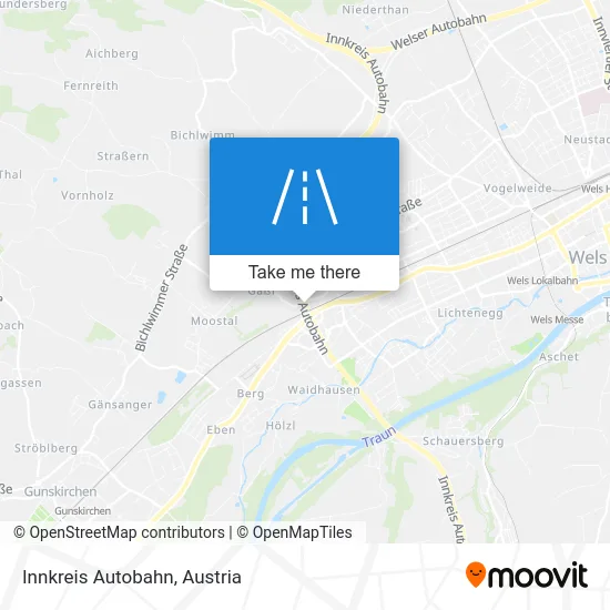Innkreis Autobahn map