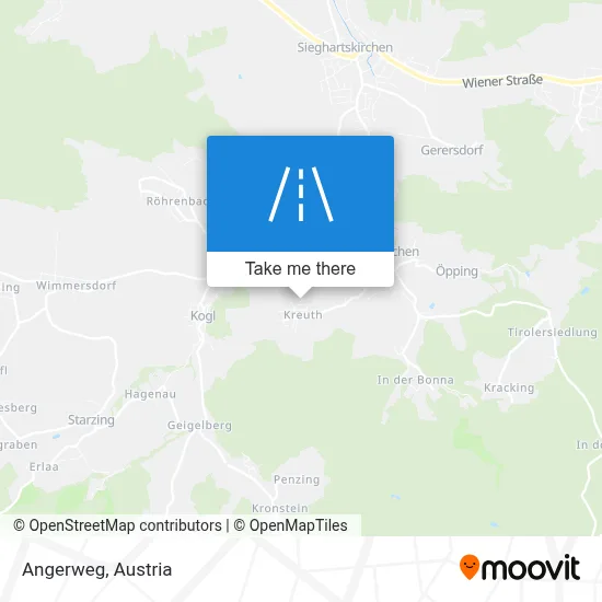 Angerweg map
