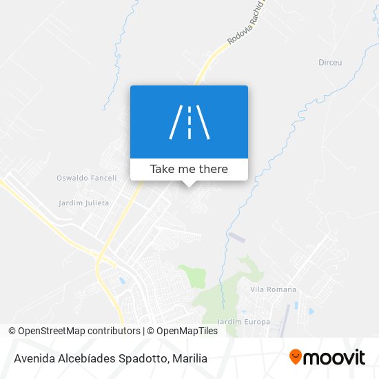 Avenida Alcebíades Spadotto map