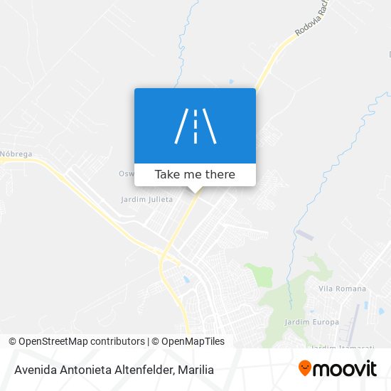 Mapa Avenida Antonieta Altenfelder