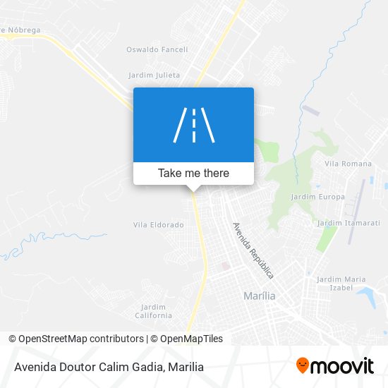 Mapa Avenida Doutor Calim Gadia