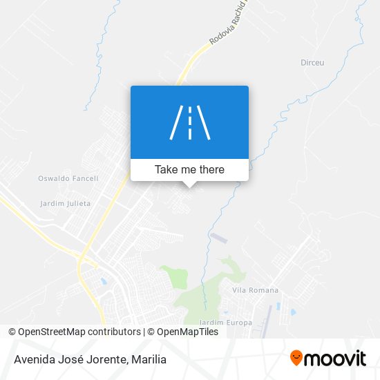 Mapa Avenida José Jorente