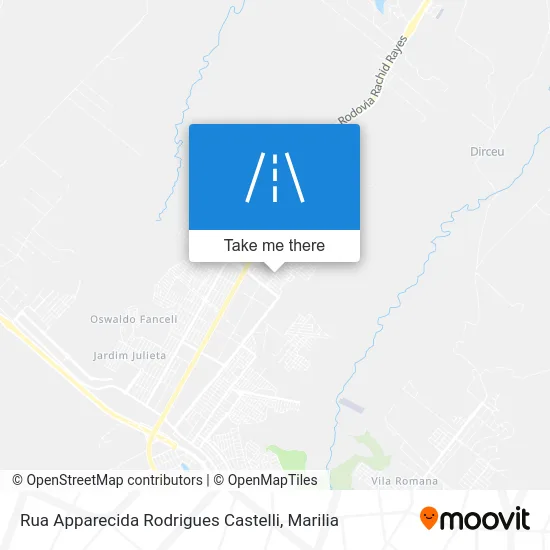 Rua Apparecida Rodrigues Castelli map