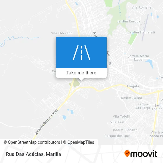 Rua Das Acácias map
