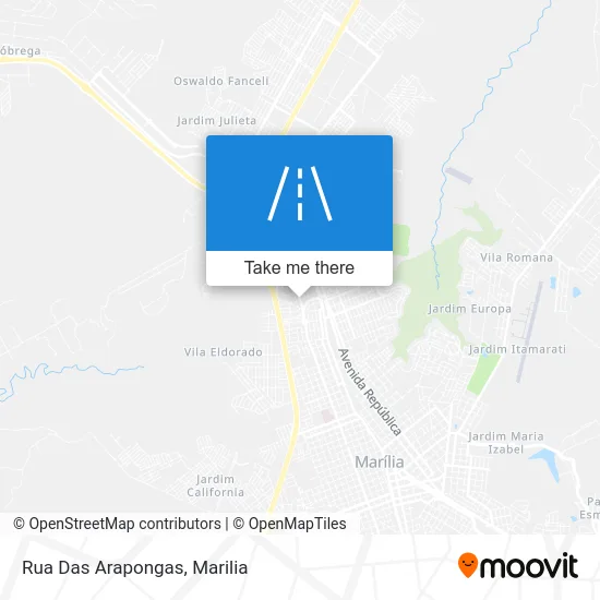 Rua Das Arapongas map