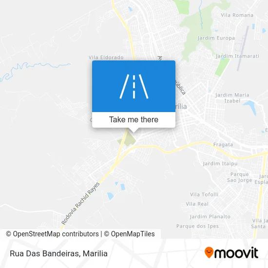 Rua Das Bandeiras map