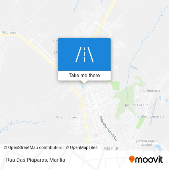 Rua Das Piaparas map