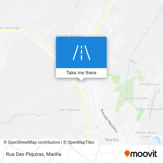 Rua Das Piquiras map