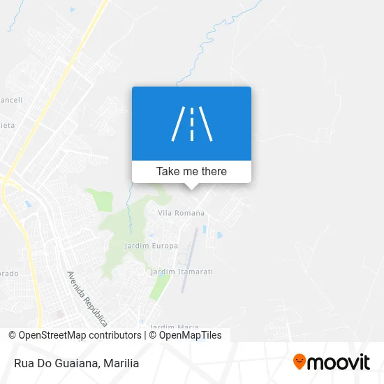 Rua Do Guaiana map