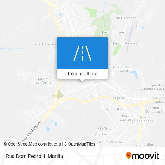 Rua Dom Pedro II map