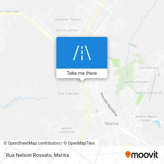 Rua Nelson Rossato map
