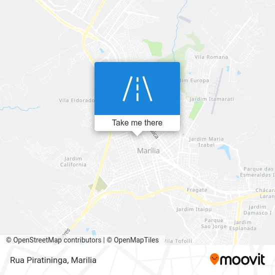 Rua Piratininga map