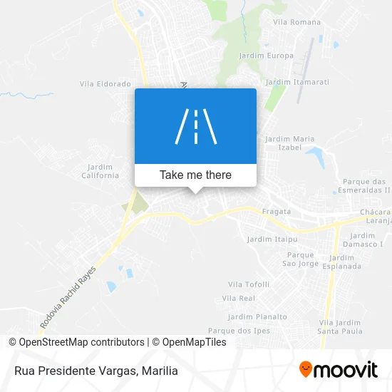 Rua Presidente Vargas map