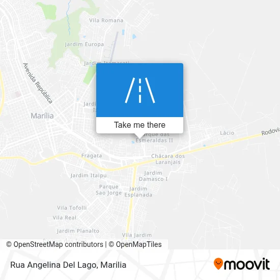 Rua Angelina Del Lago map