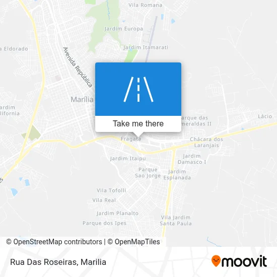 Rua Das Roseiras map