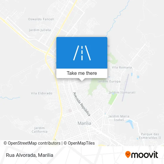 Rua Alvorada map
