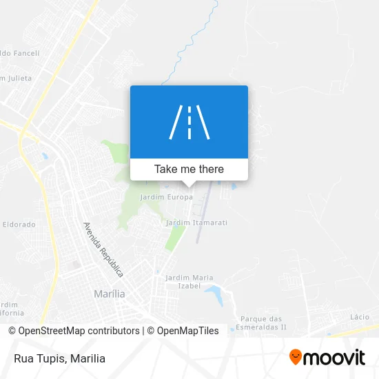 Rua Tupis map