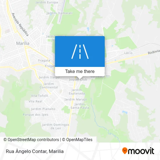 Rua Ângelo Contar map