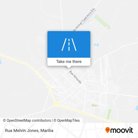 Rua Melvin Jones map