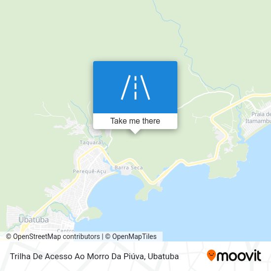 Trilha De Acesso Ao Morro Da Piúva map