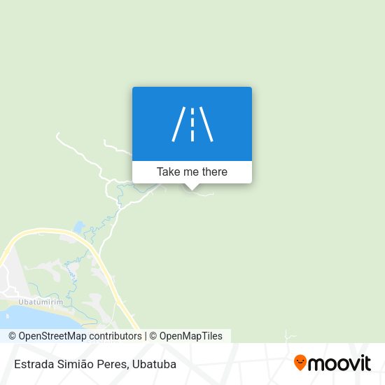 Estrada Simião Peres map