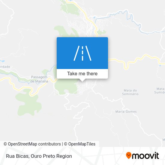 Rua Bicas map
