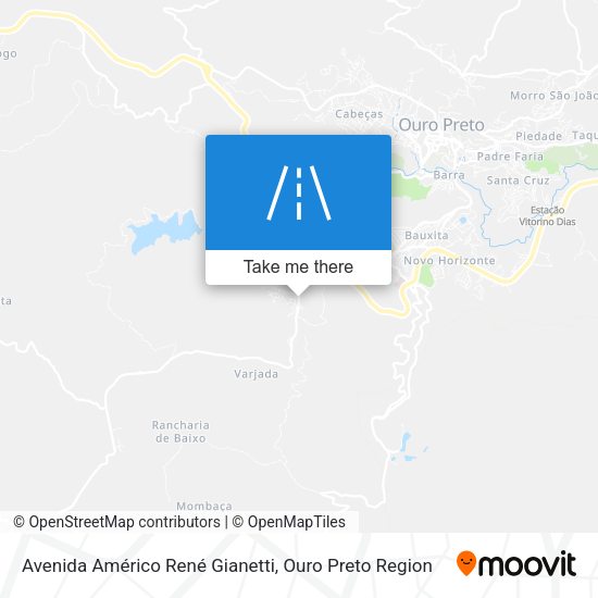 Avenida Américo René Gianetti map