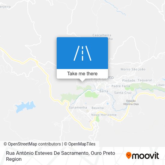 Rua Antônio Esteves De Sacramento map
